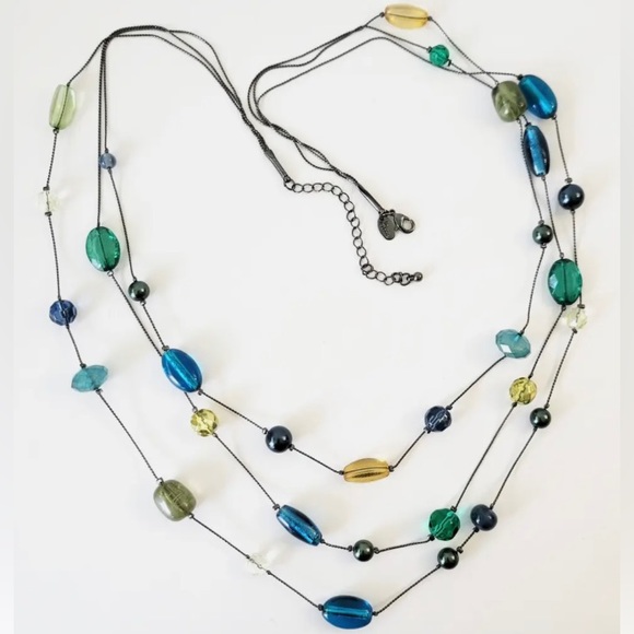 ☀️2for$10. Lia Sophia multi strand long necklace - Picture 1 of 8